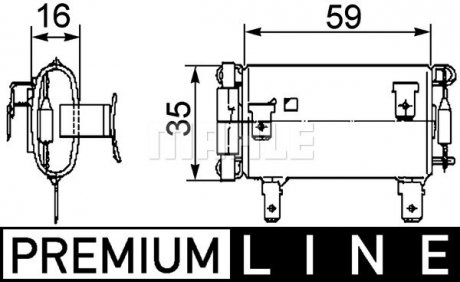 Резистор вентилятора пічки, DAF CF/XF MH = 9ML 351 029-381 MAHLE / KNECHT ABR 14 000P