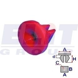 Втулка в мотор.отсеке (к-т:10 шт) размер:A = 20mm/C = 4.1mm/d = 5.8mm/H = 13.7mm ELIT R A82020 (фото 1)