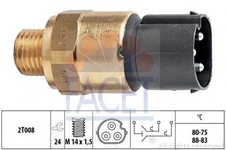 Датчик вмикання вентилятора FACET 7.5679