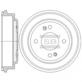 Тормозной барабан HQ Hi-Q (SANGSIN) SD1078