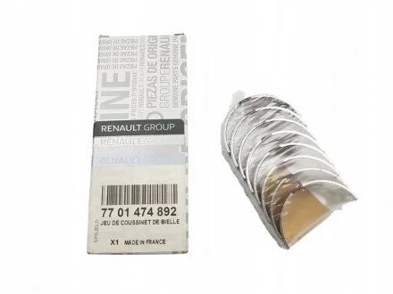 Вкладиші шатунні 1.2/1.3/1.4i/1.6i 01- (STD) RENAULT 7701474892