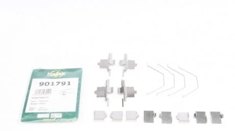 Монтажний к-кт гальмівних колодок пер. Mazda 6 06-13(Mazda) FRENKIT 901791