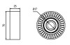 Ролик приводн.ремня CITROEN C4/C5 04- GMB GTA0290 (фото 4)
