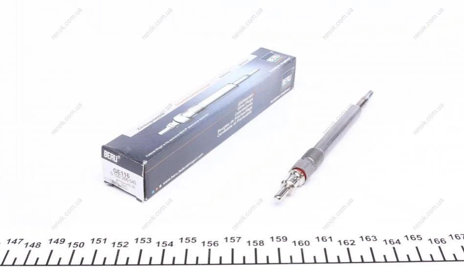 Свеча накаливания MB E-class (W211/S211)/C-class (W203) 3.0CDI/3.2CDI 02-09 (5V) M10x1.0 (L=130mm) BERU GE116 (фото 1)