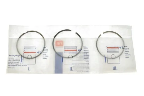 Кільця поршневі Fiat Ducato 1.9D/TD 90- (82.60mm/STD) (2.5-2-3) = 8920660000 NPR 120 020 0036 00