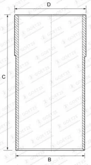 Гільза циліндра 14-710020-00 GOETZE 1471002000