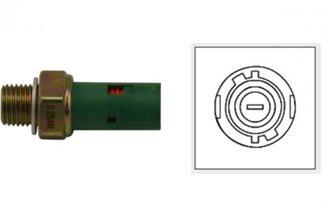 Датчик тиску оливи Renault Master/Trafic 1.9-2.0 dCi 00- (0.2 bar) (зелений) KAVO EOP-6501