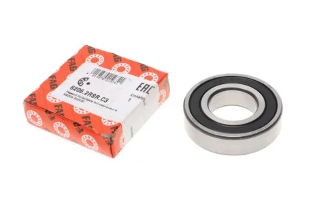 Підшипник (30x62x16) FAG 6206.2RSR.C3