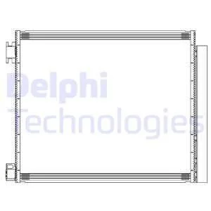 NISSAN Радиатор кондиционера Qashqai II,X-Trail 1.2/2.0 13- Delphi CF20313