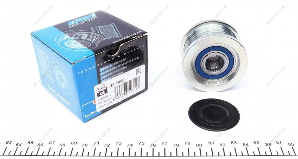 Шкив генератора Toyota Land Cruiser Prado 3.0D-4D 00-10 (7PK) IJS GROUP 30-1085 (фото 1)