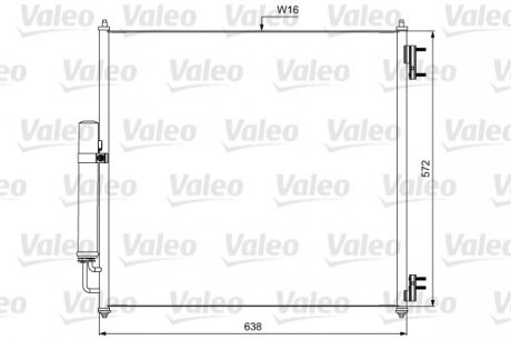 Радіатор кондиціонера VL Valeo 814053