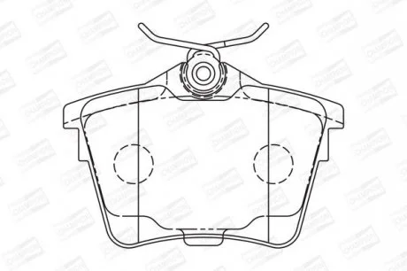 Колодки гальмівні дискові задні Citroen C5 III/ Peugeot 407 (04-11) CHAMPION 573133CH
