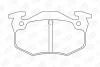 Гальмівні колодки зад. Peugeot 206 99-/Renault Megane I 96-03 CHAMPION 571334CH (фото 1)