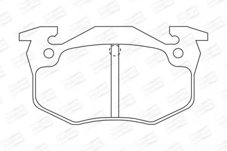 Гальмівні колодки зад. Peugeot 206 99-/Renault Megane I 96-03 CHAMPION 571334CH