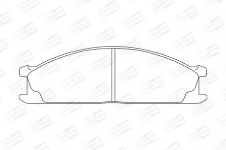 Колодки гальмівні дискові передні Nissan Navara (98-), NP300 Pickup (08-), Terrano (I,II) CHAMPION 572373CH