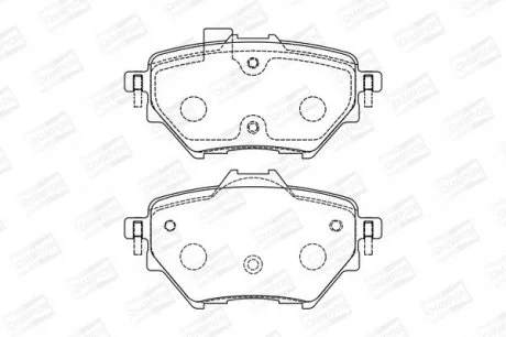Колодки гальмівні дискові Citroen BERLINGO (ER_, EC_) 18- CHAMPION 573605CH