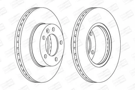 Гальмівний диск перед Master/Movano 00- (R16) CHAMPION 562190CH-1