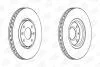 CITROEN Диск тормозной передн. C5 I,II,Xantia 2.0/2.0T/1.9TDI/2.0HDI 98- CHAMPION 562131CH (фото 1)