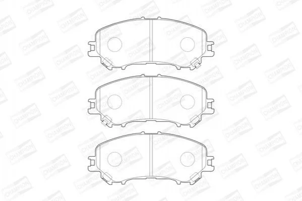 Колодки тормозные дисковые передние Nissan Qashqai II, X-Trail III/ Renault Kadj CHAMPION 573659CH (фото 1)