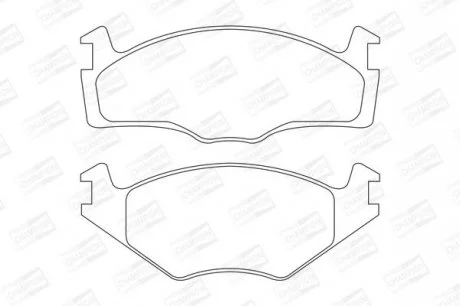 VW Тормозные колодки передн.PoloSeat Cordoba/Ibiza,Skoda Felicia CHAMPION 571848CH