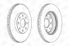 OPEL Диск тормозной передний Corsa D 06-,Fiat Grande Punto 05- CHAMPION 562304CH (фото 1)