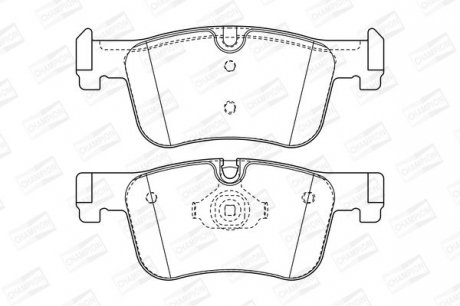 Колодки тормозные дисковые передние BMW 1 (F20) CHAMPION 573419CH