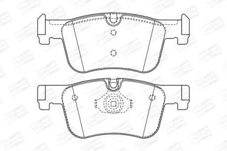 Колодки тормозные дисковые передние BMW 1 (F20) CHAMPION 573419CH