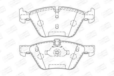 Колодки гальмівні дискові передні BMW Series 3 (E90) (05-), Series 5 (E60) CHAMPION 573151CH