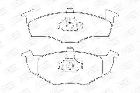 VW Тормозные колодки передние Golf III,Polo,Vento,Seat 91- CHAMPION 571939CH