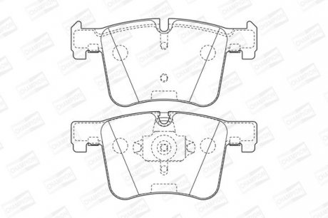 Колодки тормозные дисковые передние BMW X3 20dx, 20ix, 28ix, bis 10/2011/ X3 35ix (F25) (11-) CHAMPION 573432CH