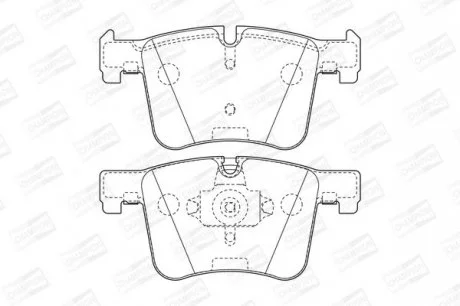 Колодки гальмівні дискові передні BMW X3 20dx, 20ix, 28ix, bis 10/2011/ X3 35ix (F25) (11-) CHAMPION 573432CH