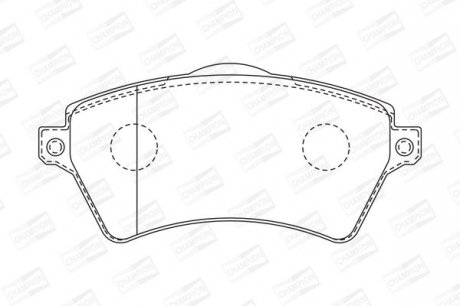 LANDROVER Тормозные колодки передние Freelander 00- CHAMPION 573102CH (фото 1)