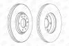Диск тормозной передний (кртано 2) Opel Astra (G,H), Corsa D, Zafira B (CHAMPION 562240CH (фото 1)