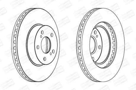 SUBARU Диск тормозной задн.Impreza,Legacy 92- CHAMPION 561666CH