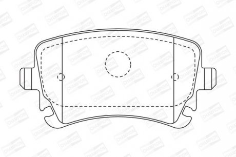 VW Тормозные колодки задн.Audi A4/A6/A8 04-T5 CHAMPION 573219CH