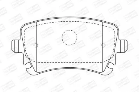 VW Тормозные колодки задн.Audi A4/A6/A8 04-T5 CHAMPION 573219CH
