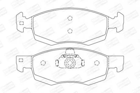 Колодки гальмівні дискові передні DACIA Logan CHAMPION 573295CH