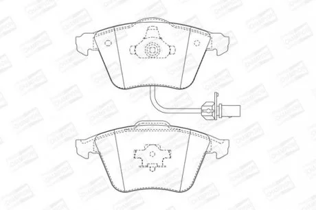 Колодки гальмівні дискові передні AUDI A4, A6 CHAMPION 573196CH
