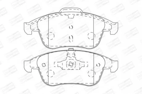 RENAULT Тормозные колодки передн.Laguna 08- CHAMPION 573273CH