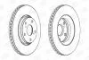 Диск тормозной передний (кратно 2шт.) TOYOTA AURIS (_E15_) 06-12, AVENSIS (_T27_) 09-18 CHAMPION 562649CH (фото 1)