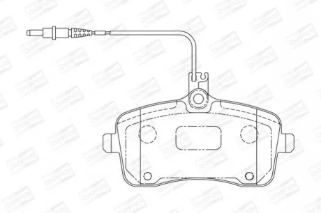 PEUGEOT Тормозные колодки передн.407 04- CHAMPION 573132CH