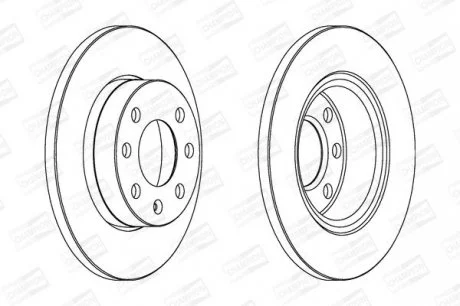 OPEL Диск тормозной передн.Corsa C 00- CHAMPION 562195CH