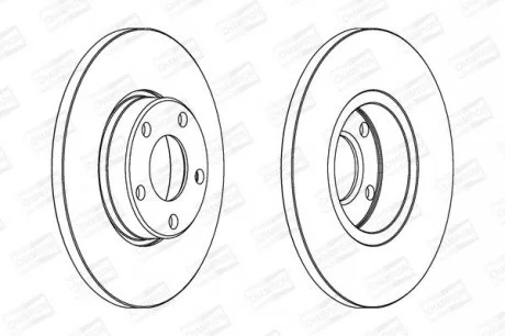 VW Диск тормозной перед.Audi 100/A4/A6 CHAMPION 561547CH