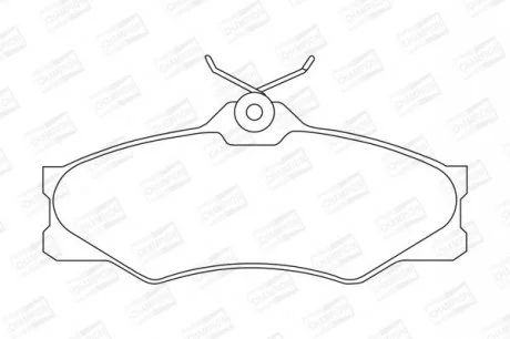 VW Тормозные колодки передн. T3 9/85- CHAMPION 571380CH