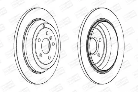 DB Диск тормозной задний W164, W251 CHAMPION 562324CH