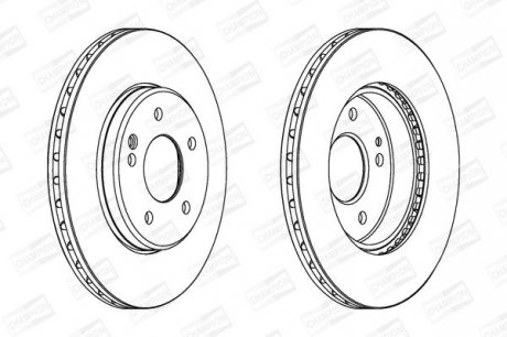 DB Диск тормозной передний W202 93- CHAMPION 561697CH