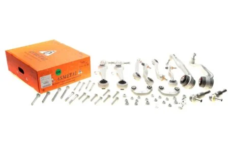 Комплект важелів підвіски (передньої) Audi A4 94-00/A6 97-05/VW Passat B5 00-05 (тонкий палец/повний) ASMETAL 13AU0201