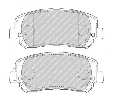 Комплект гальмівних колодок з 4 шт. дисків FERODO FDB4999
