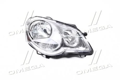 Фара права з моторчиком VW Polo (05-) H1/H7 TYC 20-A729-05-2B