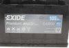 Аккумуляторная батарея 105Ah/850A (315x175x205/+R/B13) Premium EXIDE EA1050 (фото 2)